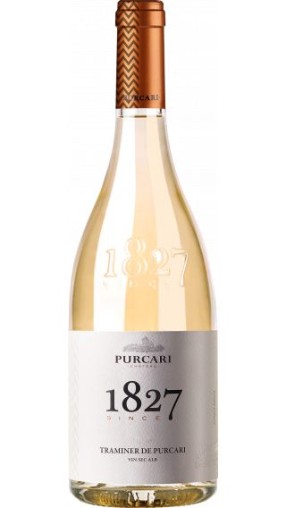 Bottle of Chateau Purcari Traminer de Purcari 2021 wine 750 ml