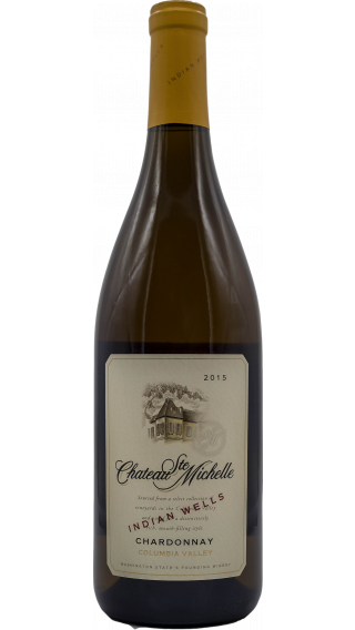 Bottle of Chateau Ste Michelle Indian Wells Chardonnay 2015 wine 750 ml