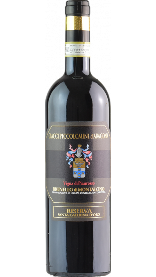 Bottle of Ciacci Piccolomini d'Aragona Pianrosso Santa Caterina d’Oro Riserva 2016 wine 750 ml