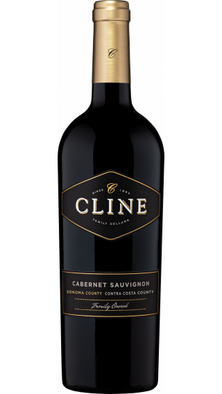 Bottle of Cline Cabernet Sauvignon 2018 wine 750 ml