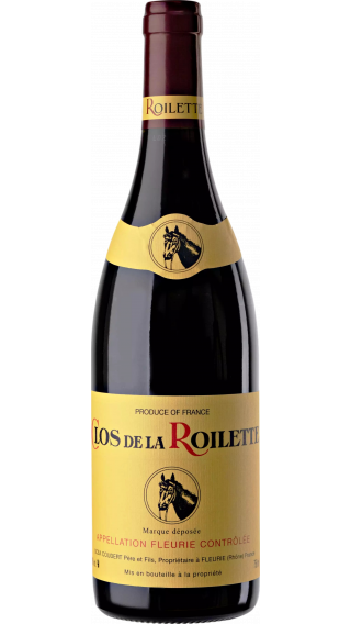 Bottle of Clos de la Roilette Fleurie 2021 wine 750 ml