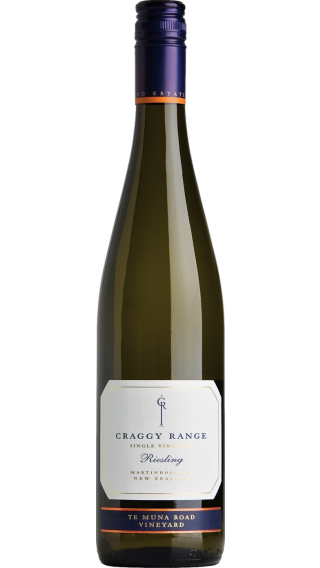 Bottle of Craggy Range Te Muna Road Vineyard Riesling 2021 wine 750 ml