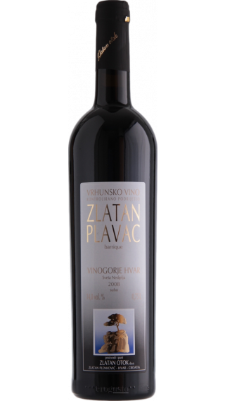 Bottle of Zlatan Otok Plavac Barrique 2013 wine 750 ml