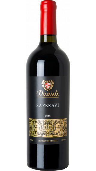 Bottle of Danieli Saperavi 2019 wine 750 ml
