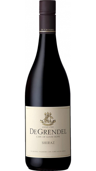 Bottle of De Grendel Shiraz 2019 wine 750 ml