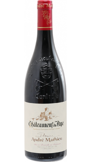 Bottle of Domaine Andre Mathieu Chateauneuf Du Pape 2019 wine 750 ml