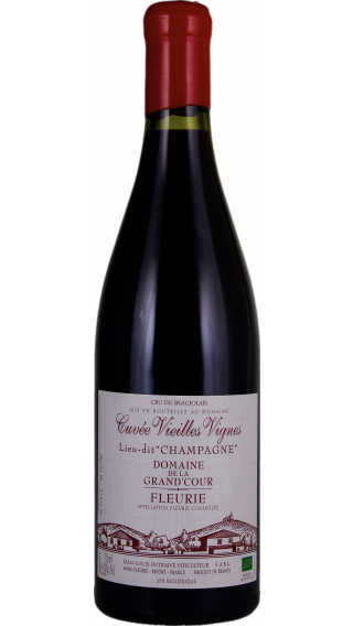 Bottle of Domaine de la Grand'Cour JL Dutraive Vieilles Vignes Fleurie Champagne 2019 wine 750 ml