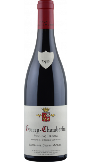 Bottle of Domaine Denis Mortet Gevrey Chambertin Mes Cinq Terroirs 2020 wine 750 ml