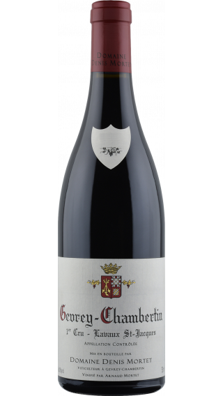 Bottle of Domaine Denis Mortet Gevrey Chambertin Premier Cru Lavaux Saint-Jacques 2014 wine 750 ml