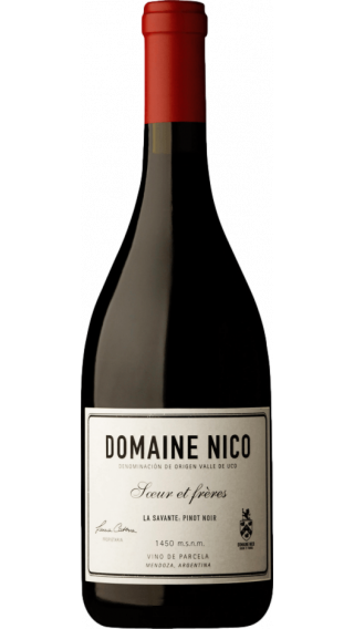 Bottle of Domaine Nico La Savante Pinot Noir 2018 wine 750 ml