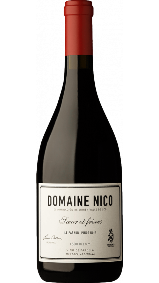 Bottle of Domaine Nico Le Paradis Pinot Noir 2017 wine 750 ml