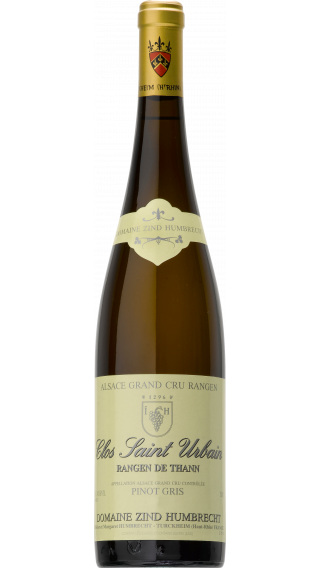 Bottle of Domaine Zind-Humbrecht Pinot Gris Grand Cru Rangen de Thann Clos Saint Urbain 2016 wine 750 ml