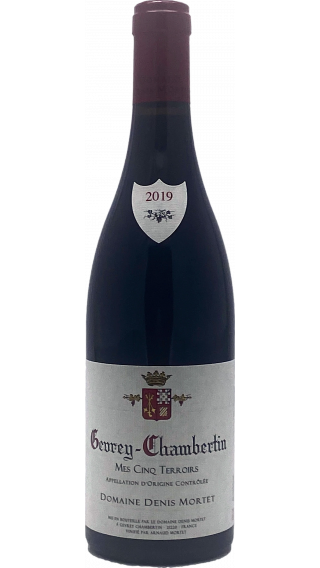 Bottle of Domaine Denis Mortet Gevrey Chambertin Mes Cinq Terroirs 2019 wine 750 ml