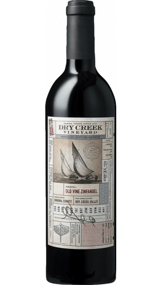 Bottle of Dry Creek Old Vine Zinfandel 2019 wine 750 ml
