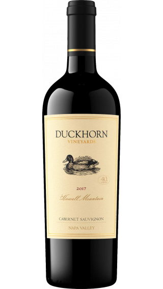 Bottle of Duckhorn Howell Mountain Cabernet Sauvignon 2017 wine 750 ml