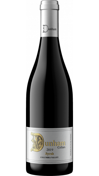 Bottle of Dunham Cellars Syrah 2019 wine 750 ml