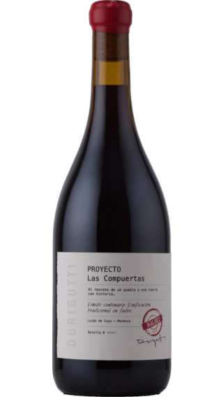 Bottle of Durigutti Proyecto Las Compuertas Malbec 1914 2021 wine 750 ml