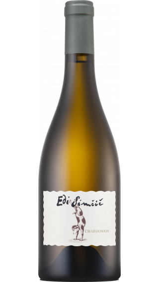 Bottle of Edi Simcic Chardonnay 2016 wine 750 ml