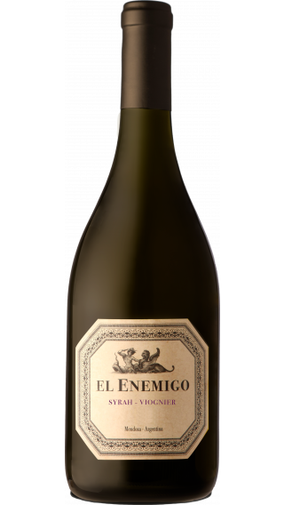Bottle of El Enemigo Syrah Viognier 2018 wine 750 ml