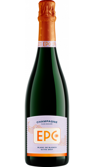 Bottle of  Champagne EPC Blanc de Blancs Extra Brut wine 750 ml