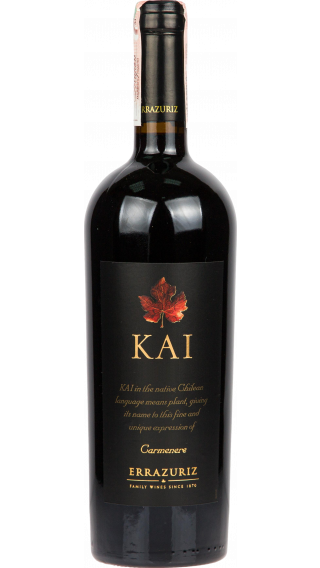 Bottle of Errazuriz Kai Carmenere 2016 wine 750 ml