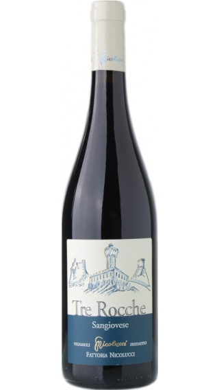 Bottle of Nicolucci Sangiovese Superiore Tre Rocche 2017 wine 750 ml