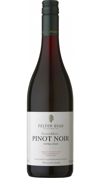 Bottle of Felton Road Bannockburn Vineyard Pinot Noir 2020 wine 750 ml