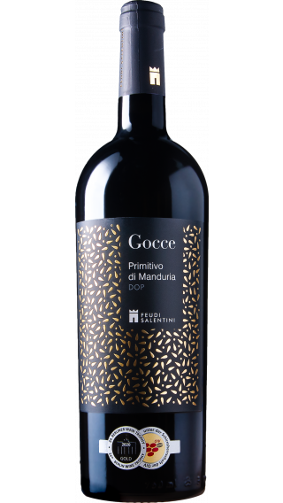 Bottle of Feudi Salentini Gocce Primitivo di Manduria 2017 wine 750 ml