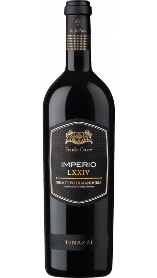 Bottle of Feudo Croci Imperio LXXIV Primitivo di Manduria 2018 wine 750 ml