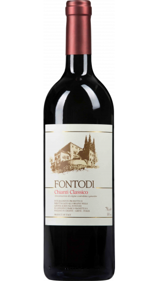 Bottle of Fontodi Chianti Classico 2019 wine 750 ml