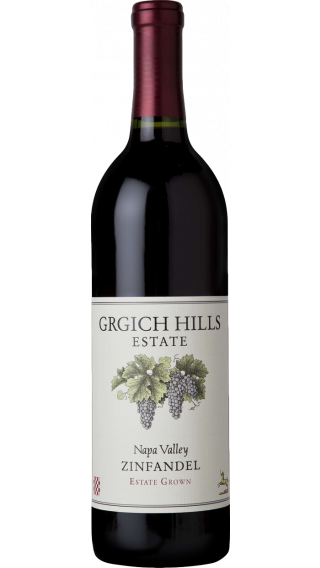 Bottle of Grgich Hills Zinfandel 2014 wine 750 ml