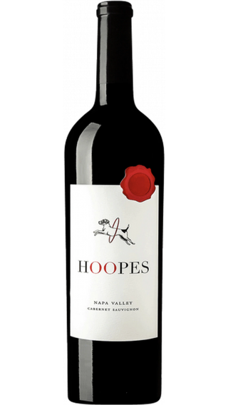 Bottle of Hoopes Vineyard Napa Valley Cabernet Sauvignon 2016 wine 750 ml