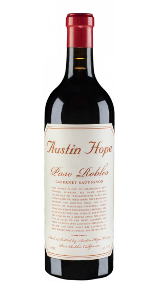 Bottle of Austin Hope Cabernet Sauvignon 2018  wine 750 ml