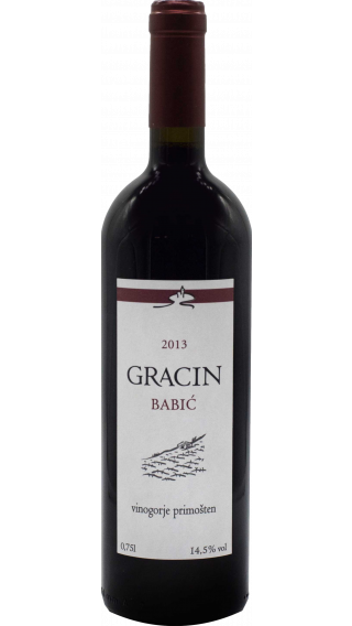 Bottle of Suha Punta Gracin Babic  2015 wine 750 ml