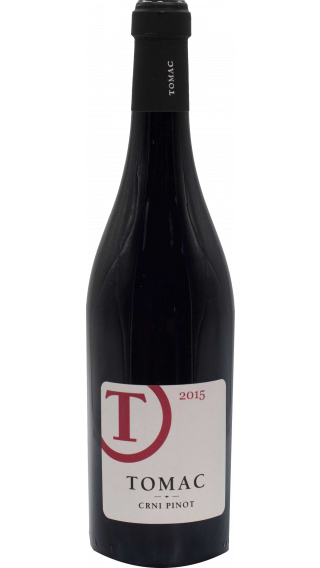 Bottle of Tomac Pinot Noir 2015 wine 750 ml