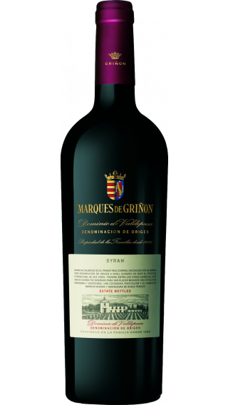 Bottle of Marques de Grinon Syrah 2015 wine 750 ml