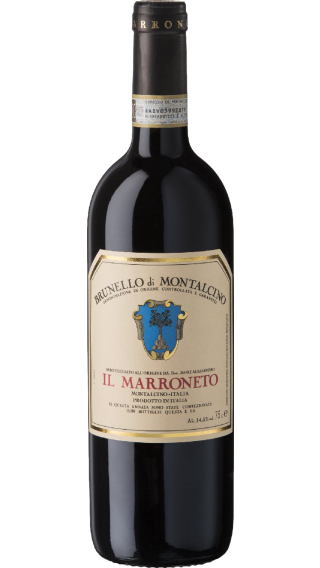 Bottle of Il Marroneto Brunello di Montalcino 2018 wine 750 ml