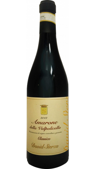 Bottle of David Sterza Amarone della Valpolicella Classico 2016 wine 750 ml