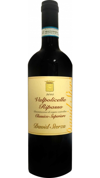 Bottle of David Sterza Valpolicella Classico Superiore Ripasso 2016 wine 750 ml