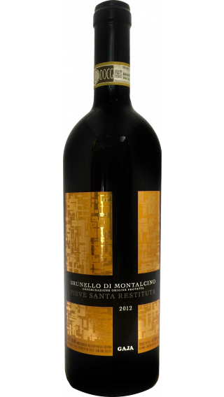 Bottle of Gaja Pieve Santa Restituta Brunello di Montalcino 2012 wine 750 ml