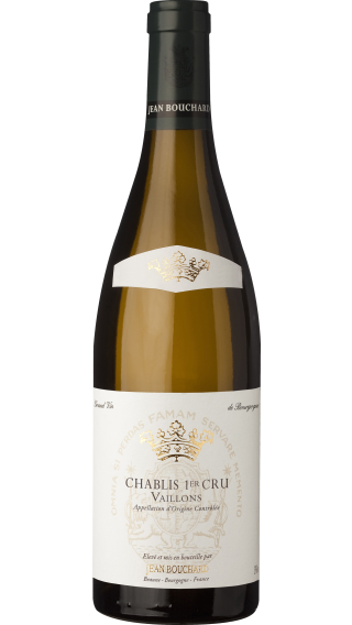 Bottle of Jean Bouchard Chablis Premier Cru Vaillons 2020 wine 750 ml