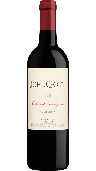 Bottle of Joel Gott 815 Special Selection Cabernet Sauvignon 2017 wine 750 ml