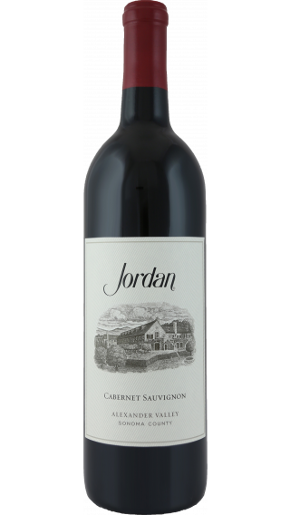 Bottle of Jordan Winery Cabernet Sauvignon 2017 wine 750 ml