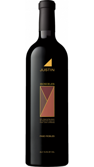 Bottle of Justin Isosceles 2018 wine 750 ml