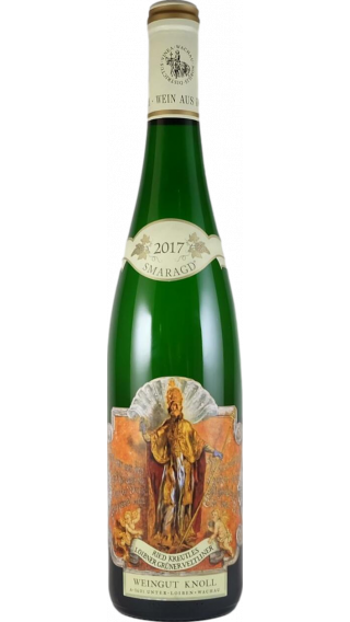Bottle of Knoll Gruner Veltliner Kreutles Smaragd 2017 wine 750 ml