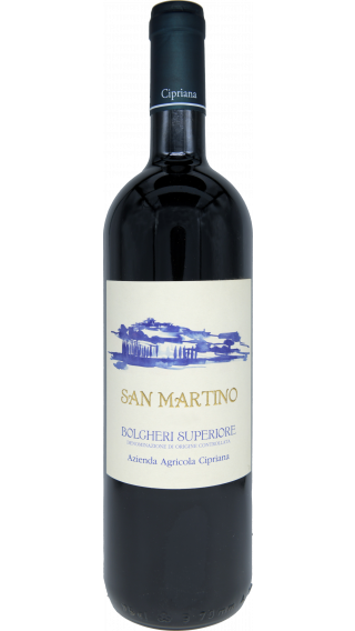 Bottle of Cipriana San Martino Bolgheri Superiore 2018 wine 750 ml