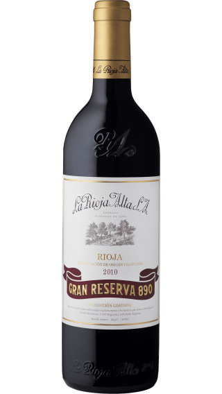 Bottle of La Rioja Alta Gran Reserva 890 2010 wine 750 ml
