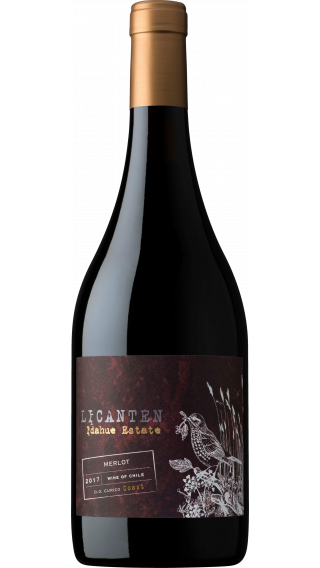Bottle of La Ronciere Licanten Merlot 2017 wine 750 ml