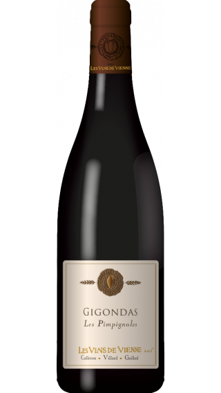 Bottle of Les Vins de Vienne Gigondas Les Pimpignoles 2020 wine 750 ml