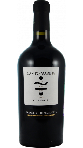 Bottle of Luccarelli Campo Marina Primitivo di Manduria 2017 wine 750 ml